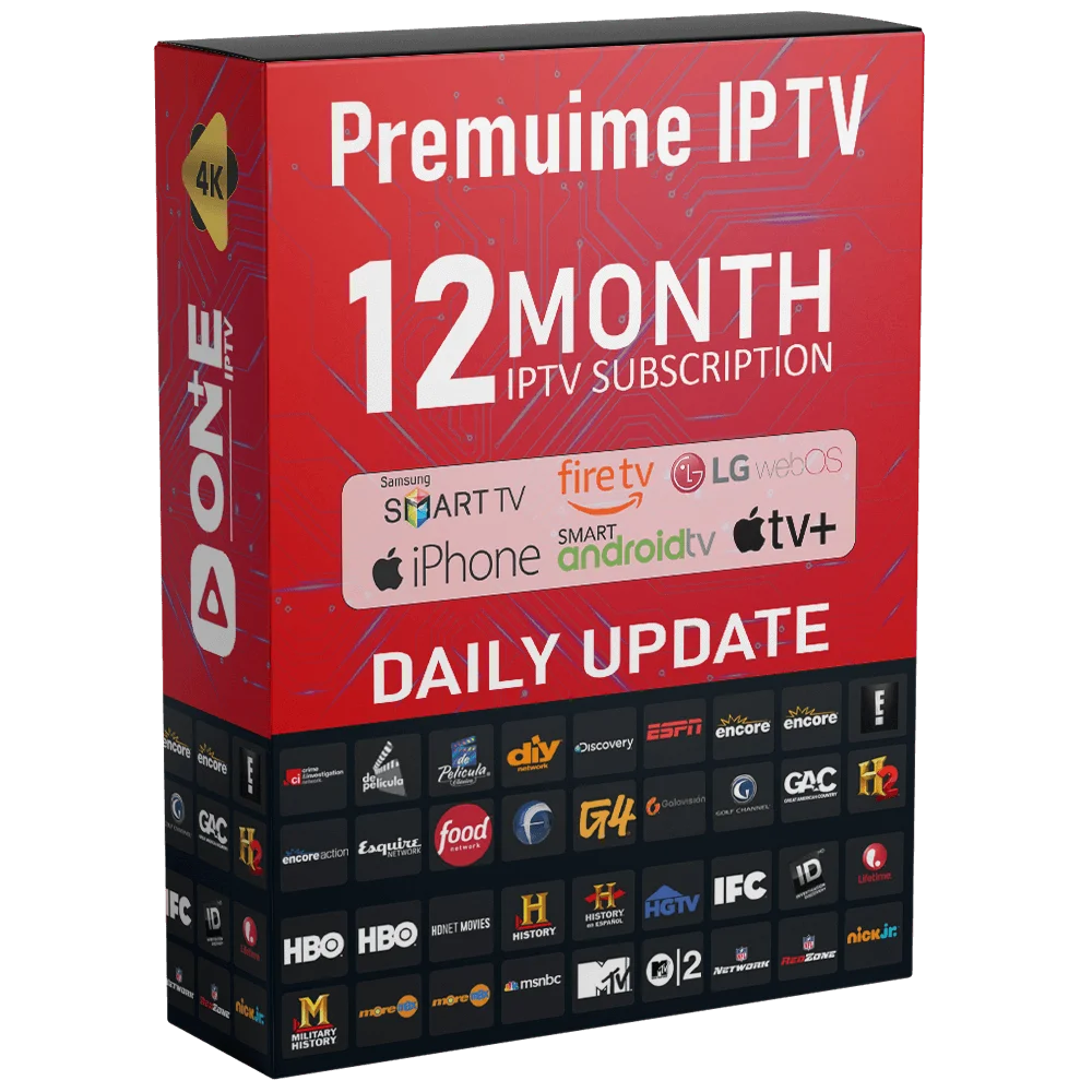 12 MONTHS IPTV SUBSCRIPTION