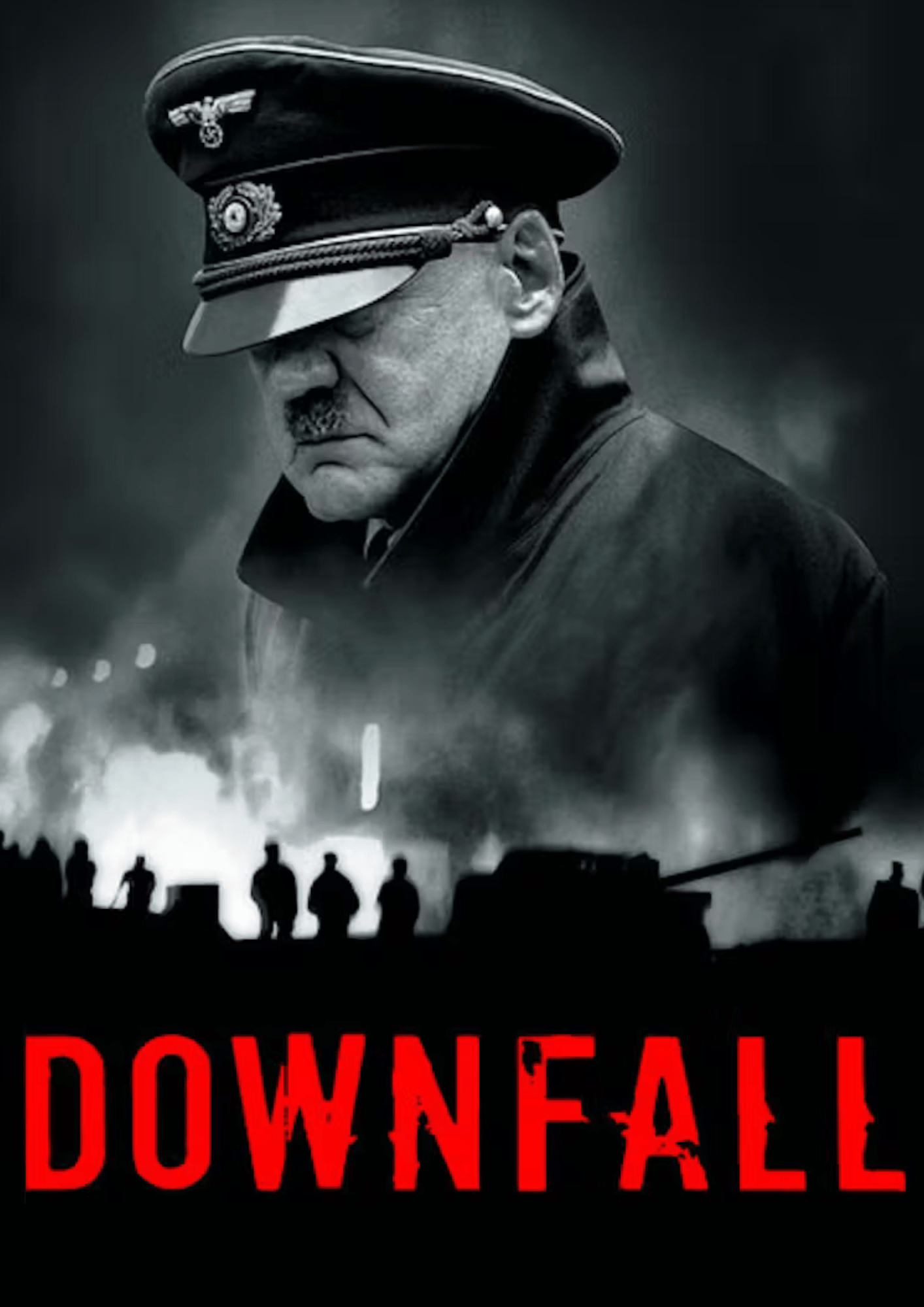 dramatisches historisches Filmplakat mit ernster und cineastischer Atmosphäre