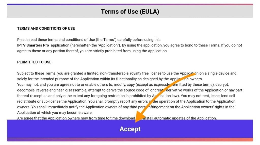 Wenn Sie das Programm zum ersten Mal starten, werden Sie aufgefordert, die Nutzungsbedingungen zu akzeptieren. Klicken Sie einfach auf die Schaltfläche „Akzeptieren“.